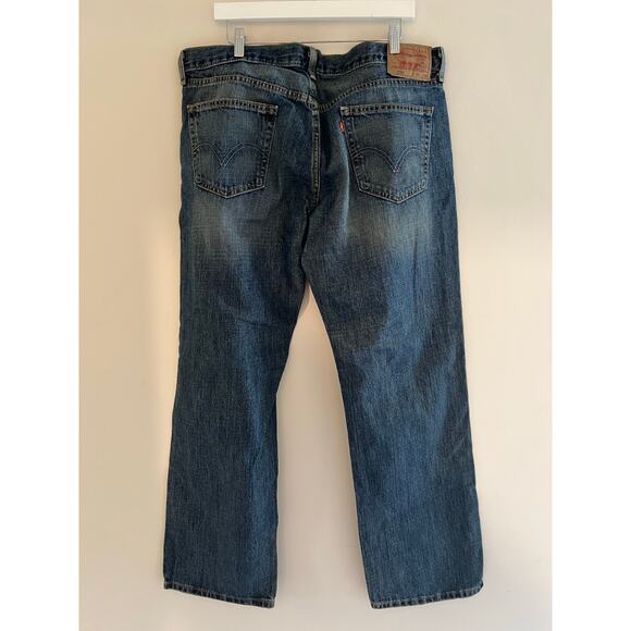 Vintage Levi’s 559 Made in Mexico Relaxed Straight Jeans Dark Blue Size 36X30 JJ - Picture 9 of 11